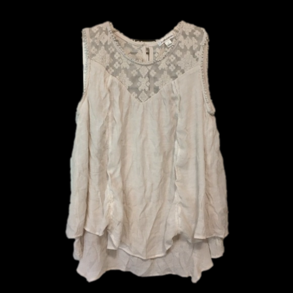 John Paul Richard Sleeveless Blouse Size Large